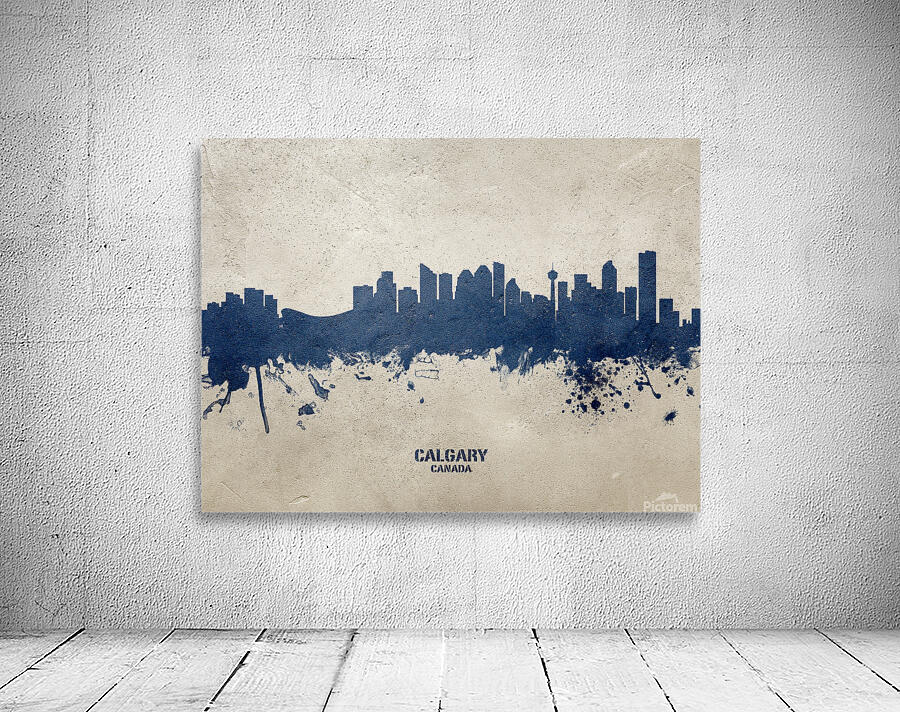 Calgary Canada Skyline Wall Preview