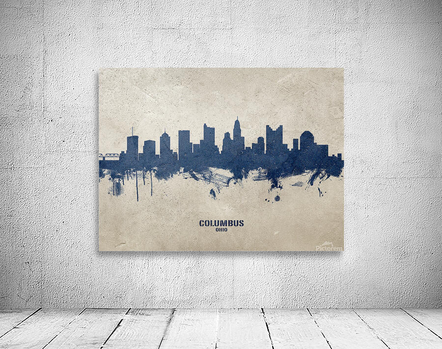 Columbus Ohio Skyline Wall Preview