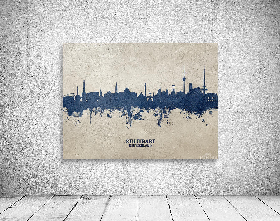 Stuttgart Germany Skyline Wall Preview