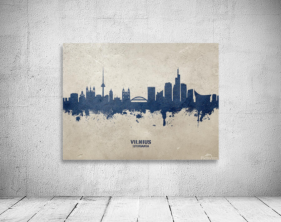 Vilnius Lithuania Skyline Wall Preview