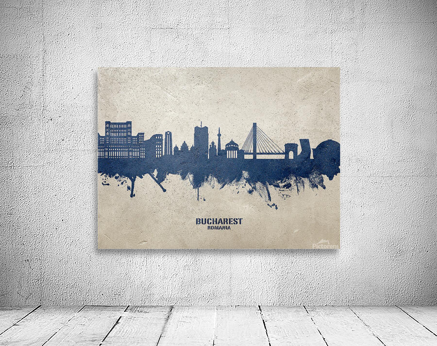 Bucharest Romania Skyline Wall Preview