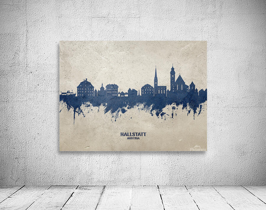 Hallstatt Austria Skyline Wall Preview
