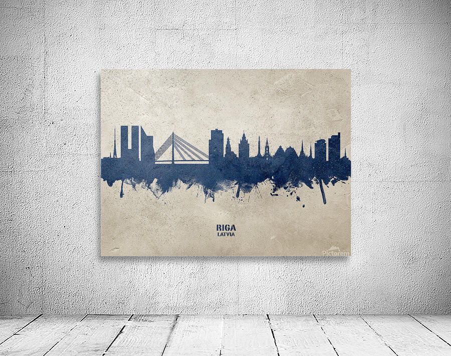Riga Latvia Skyline Wall Preview