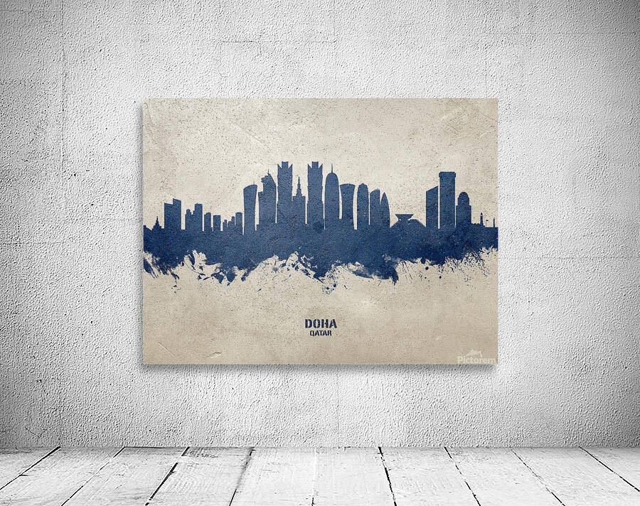 Doha Qatar Skyline Wall Preview