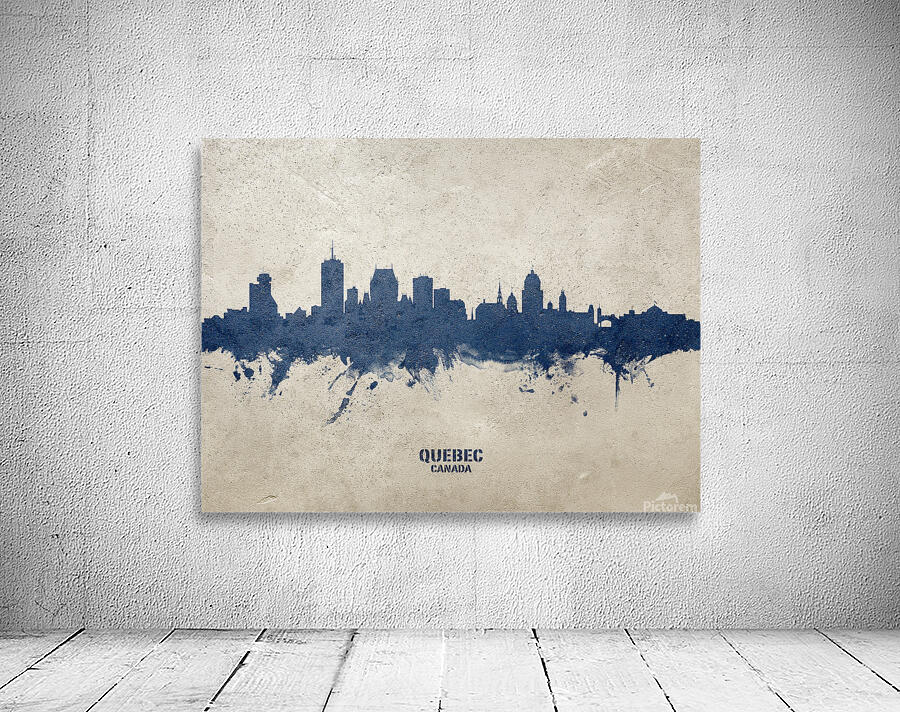 Quebec Canada Skyline Wall Preview