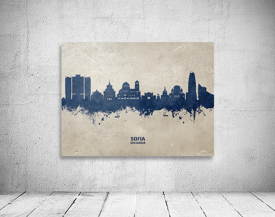 Sofia Bulgaria Skyline Wall Preview