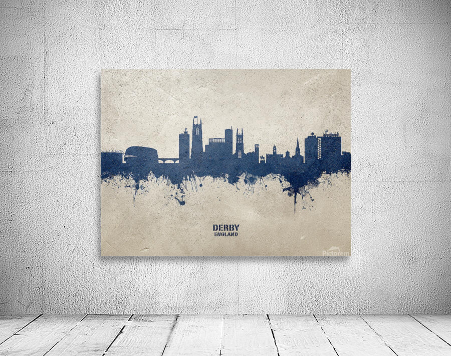Derby England Skyline Wall Preview
