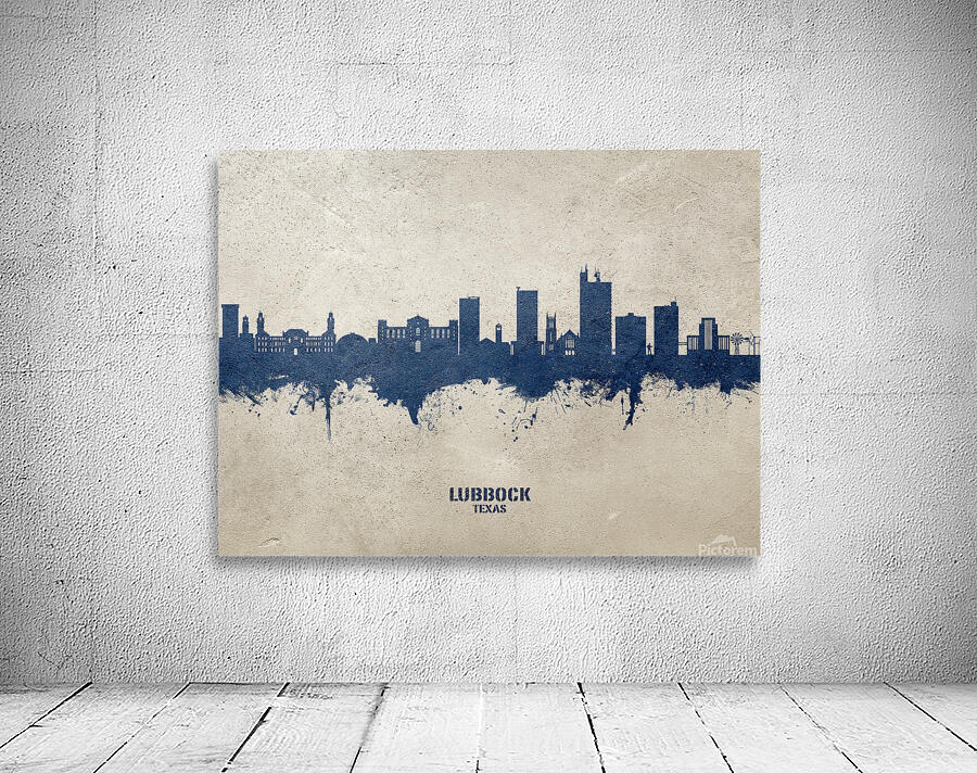 Lubbock Texas Skyline Wall Preview