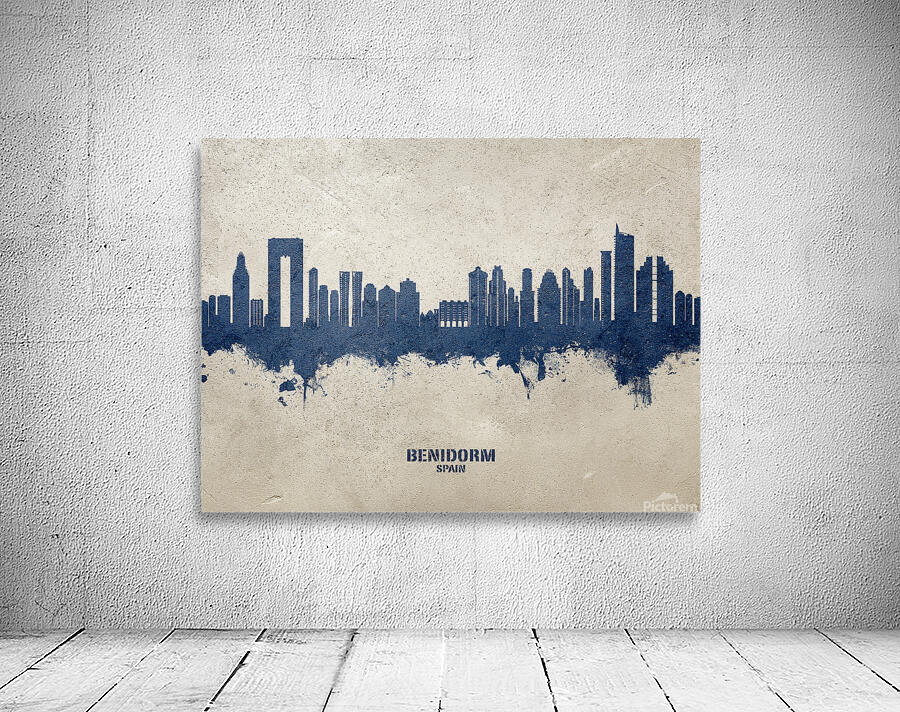 Benidorm Spain Skyline Wall Preview
