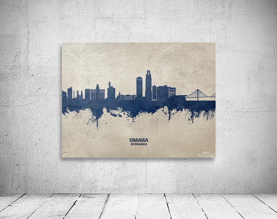 Omaha Nebraska Skyline Wall Preview
