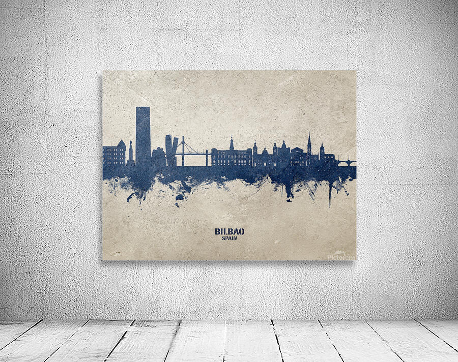 Bilbao Spain Skyline Wall Preview