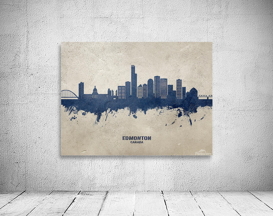Edmonton Canada Skyline Wall Preview