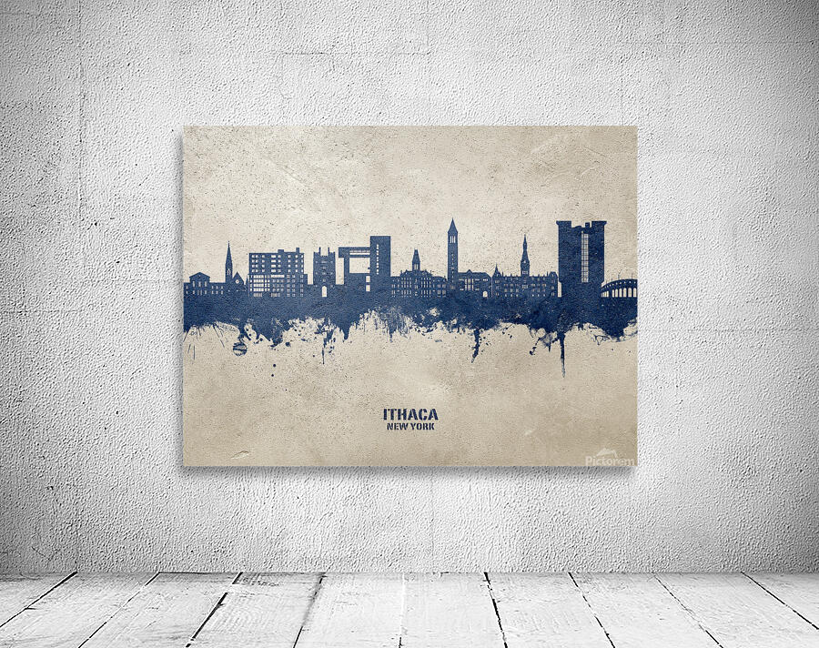 Ithaca New York Skyline Wall Preview