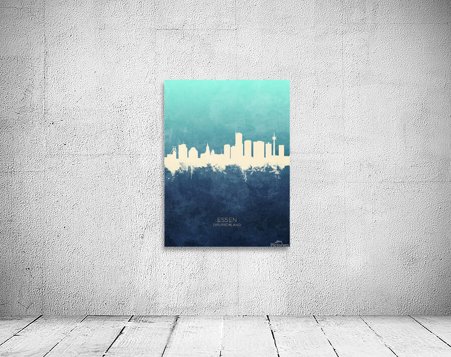 Essen Germany Skyline Wall Preview