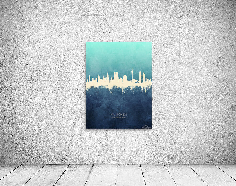 Munich Germany Skyline Wall Preview