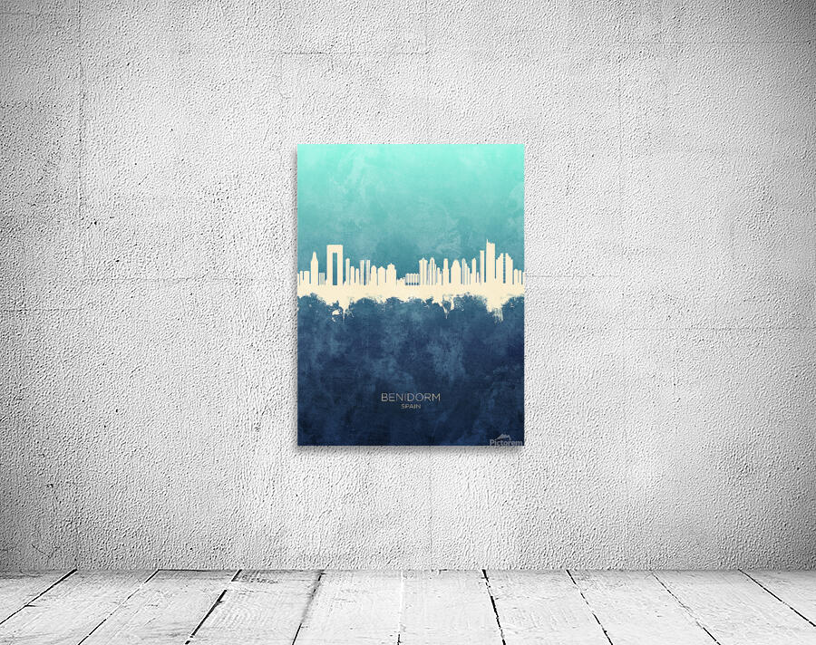 Benidorm Spain Skyline Wall Preview