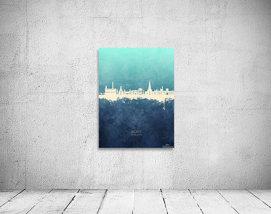 Bury England Skyline Wall Preview