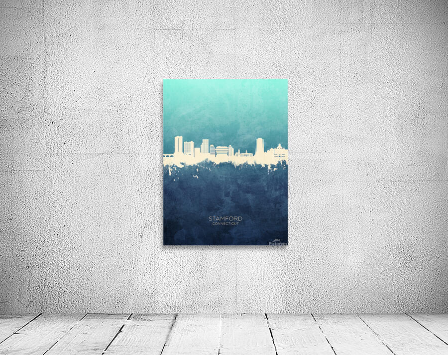 Stamford Connecticut Skyline Wall Preview
