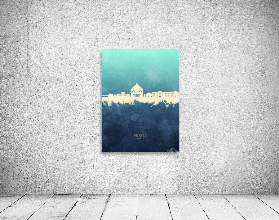 Mosta Malta Skyline Wall Preview