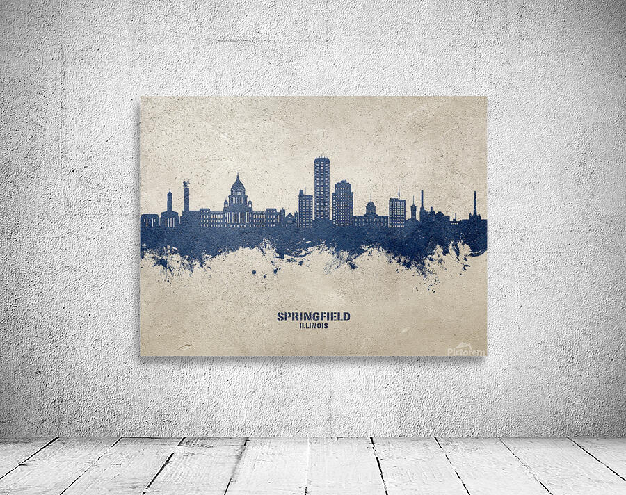 Springfield Illinois Skyline Wall Preview