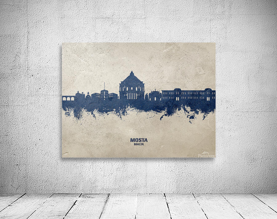 Mosta Malta Skyline Wall Preview