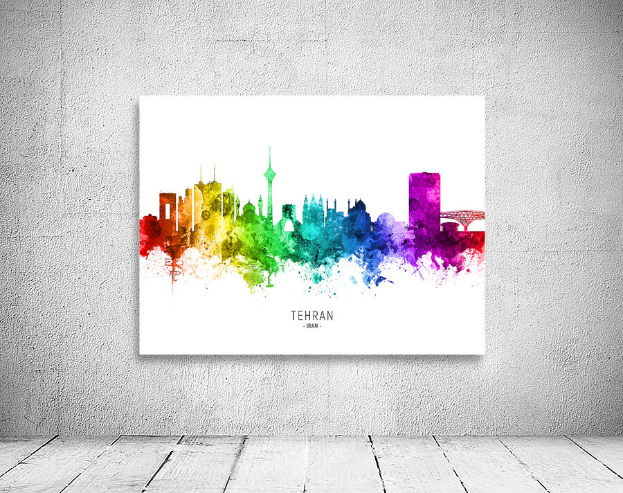 Tehran Iran Skyline Wall Preview