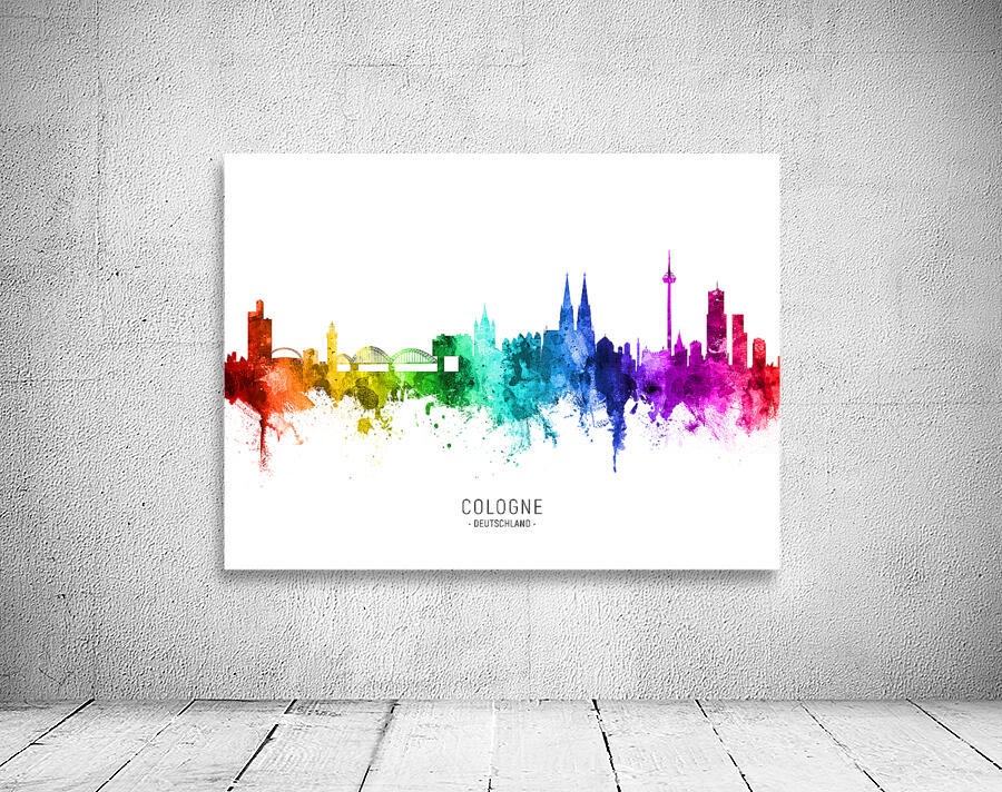 Cologne Germany Skyline Wall Preview