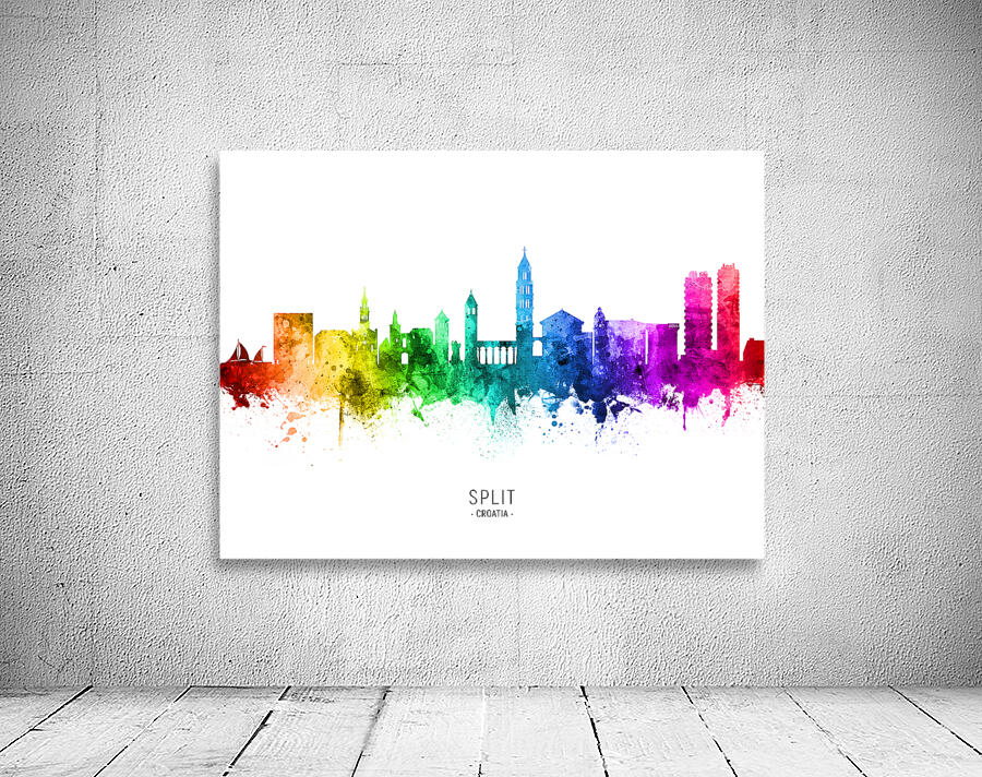 Split Croatia Skyline Wall Preview