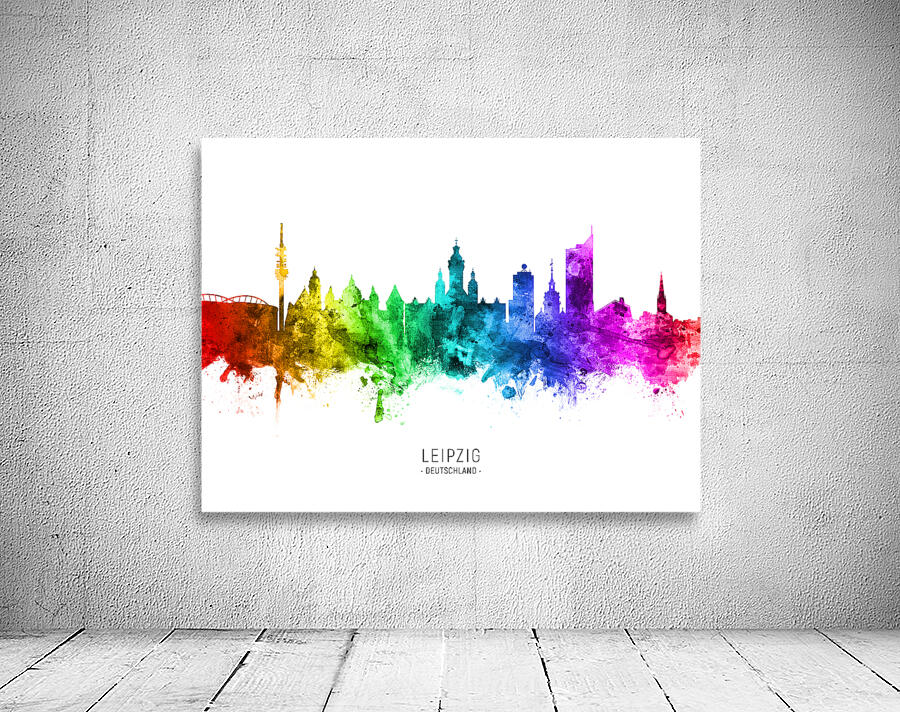 Leipzig Germany Skyline Wall Preview