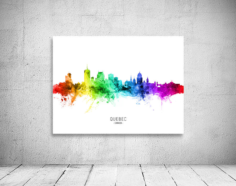Quebec Canada Skyline Wall Preview