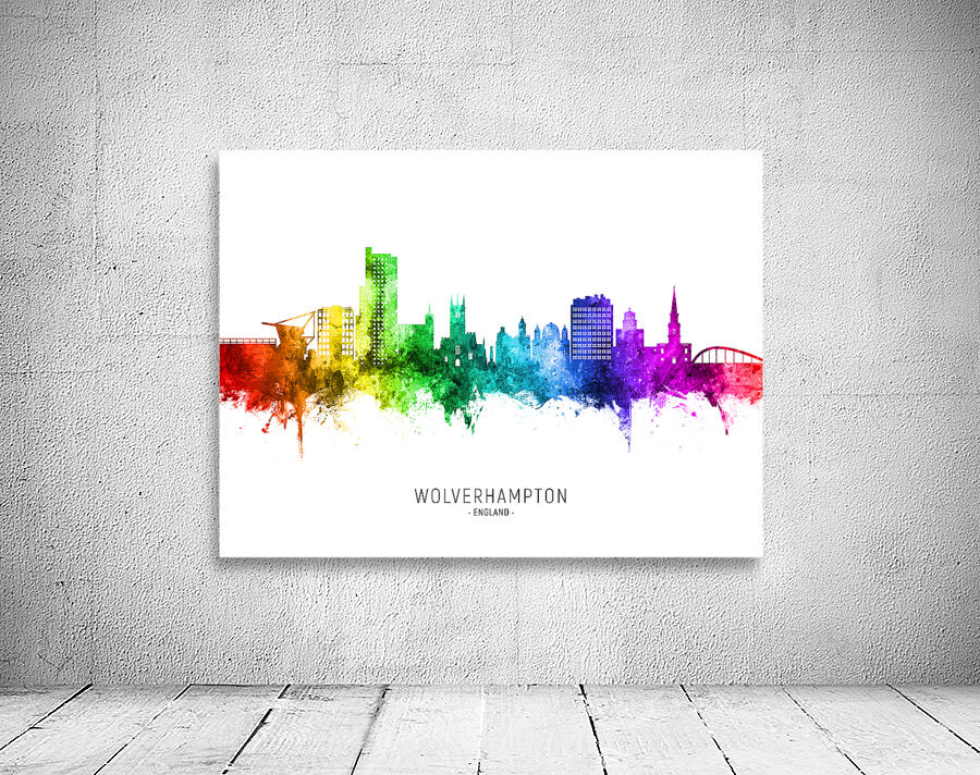 Wolverhampton England Skyline Wall Preview