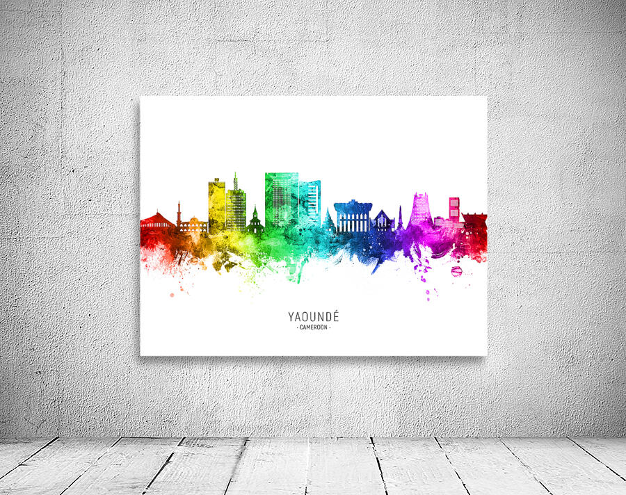 Yaounde Cameroon Skyline Wall Preview