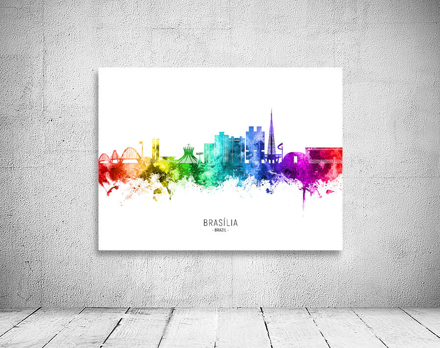 Brasilia Brazil Skyline Wall Preview
