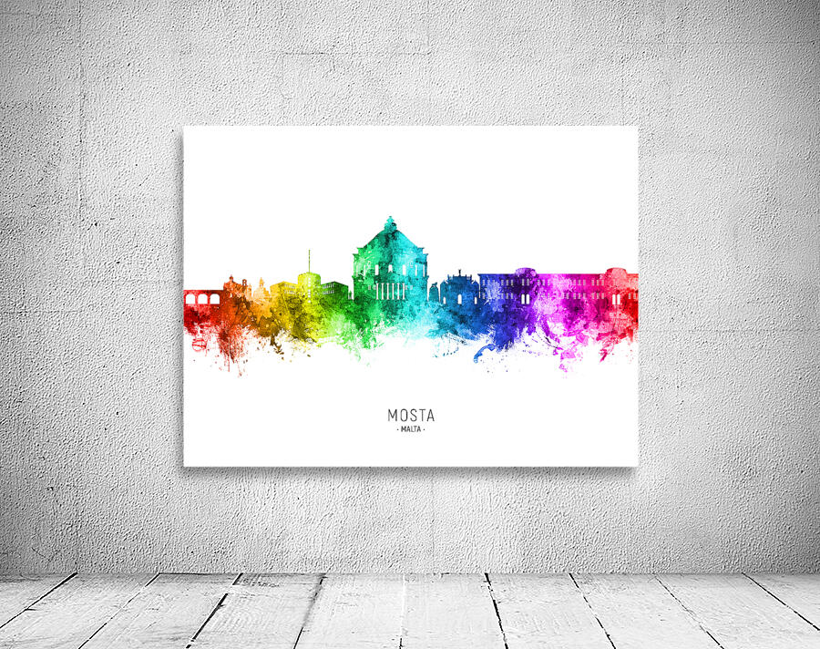 Mosta Malta Skyline Wall Preview