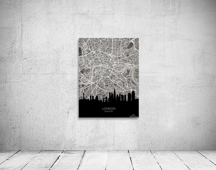 London Skyline Map Wall Preview
