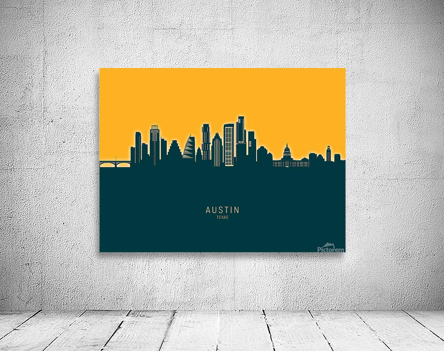 Austin Texas Skyline Wall Preview
