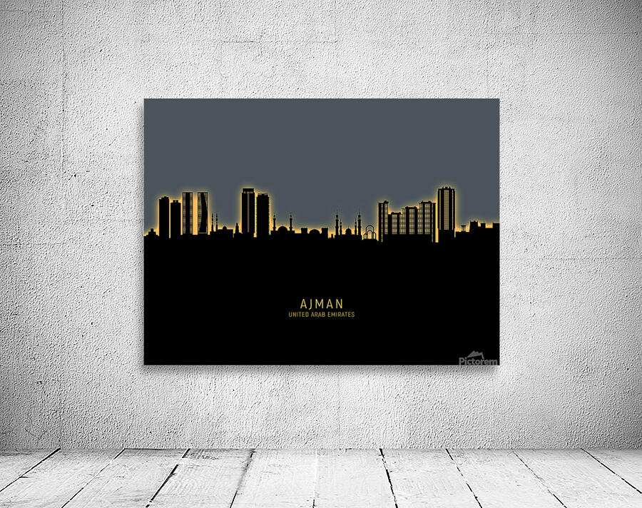 Ajman Skyline Wall Preview