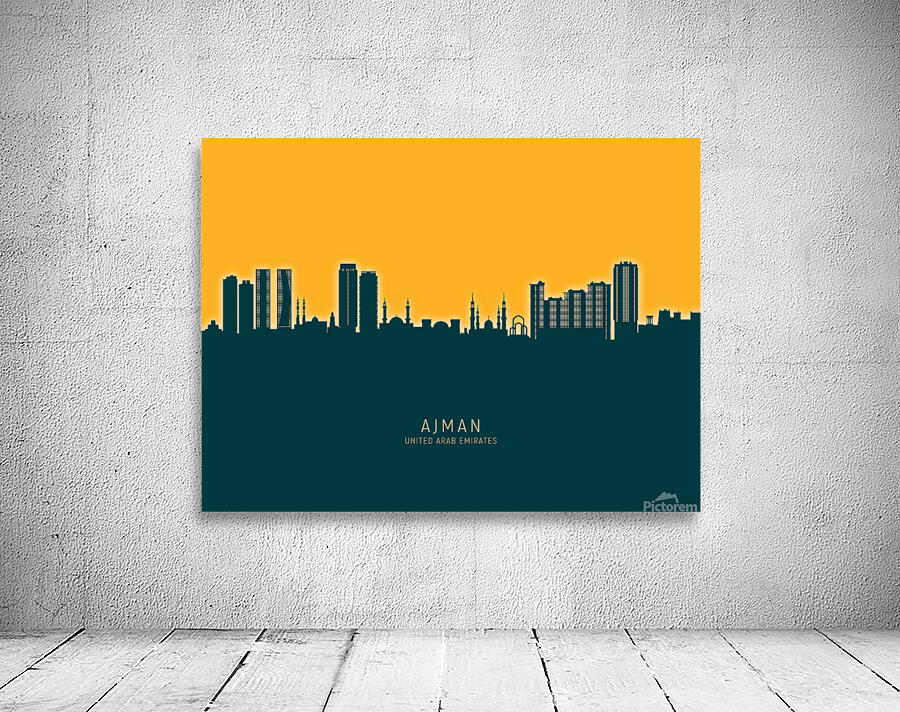 Ajman Skyline Wall Preview