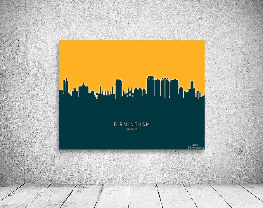 Birmingham Alabama Skyline Wall Preview