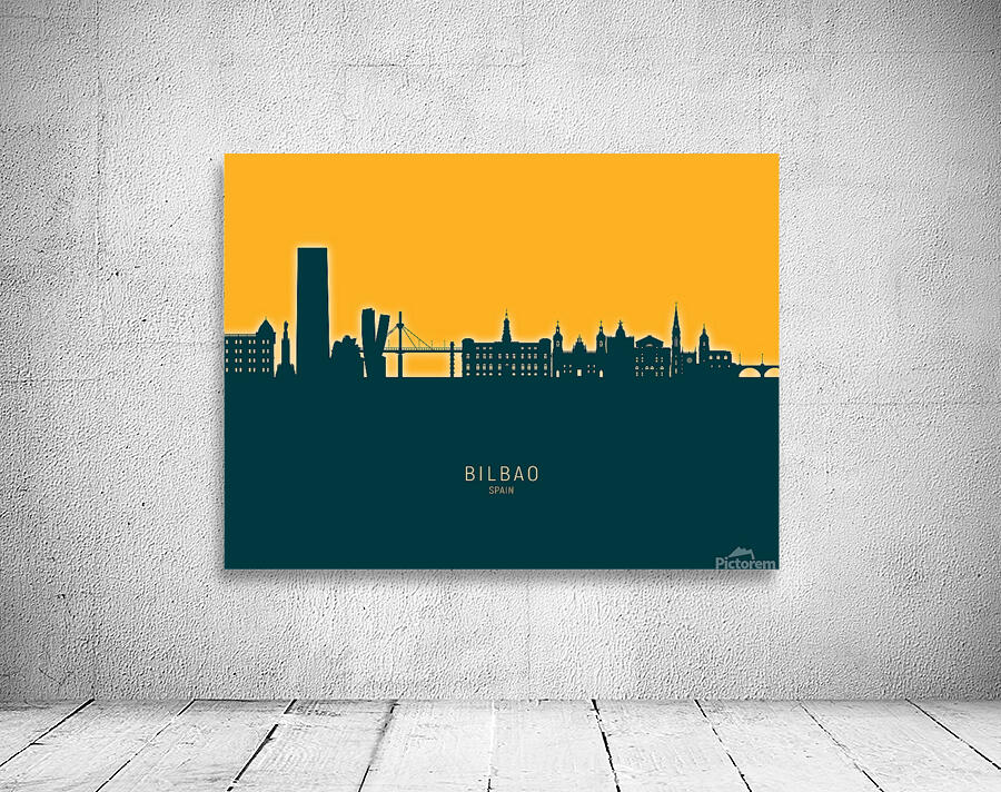Bilbao Spain Skyline Wall Preview