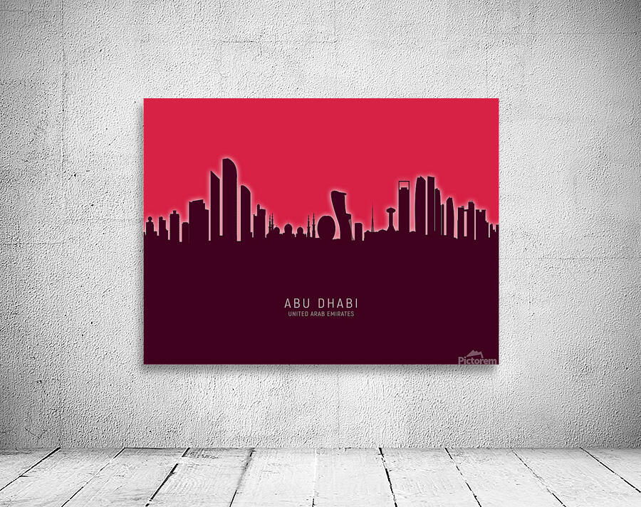 Abu Dhabi Skyline Wall Preview