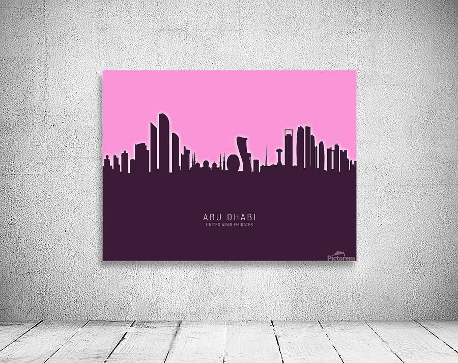 Abu Dhabi Skyline Wall Preview