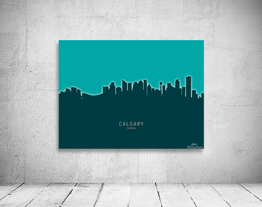 Calgary Canada Skyline Wall Preview