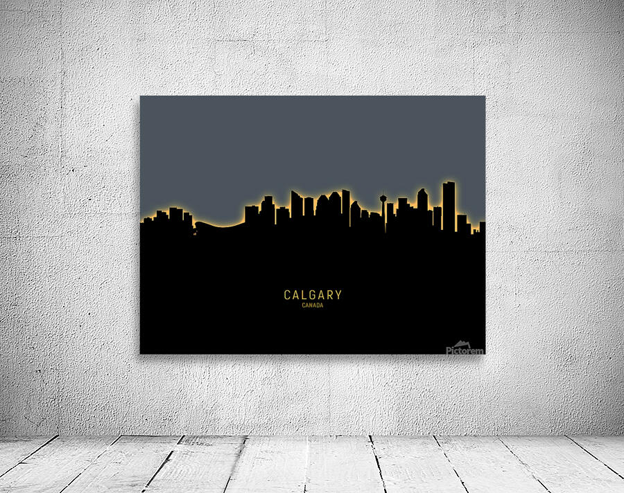 Calgary Canada Skyline Wall Preview