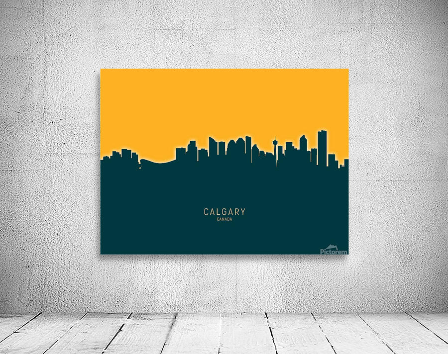 Calgary Canada Skyline Wall Preview