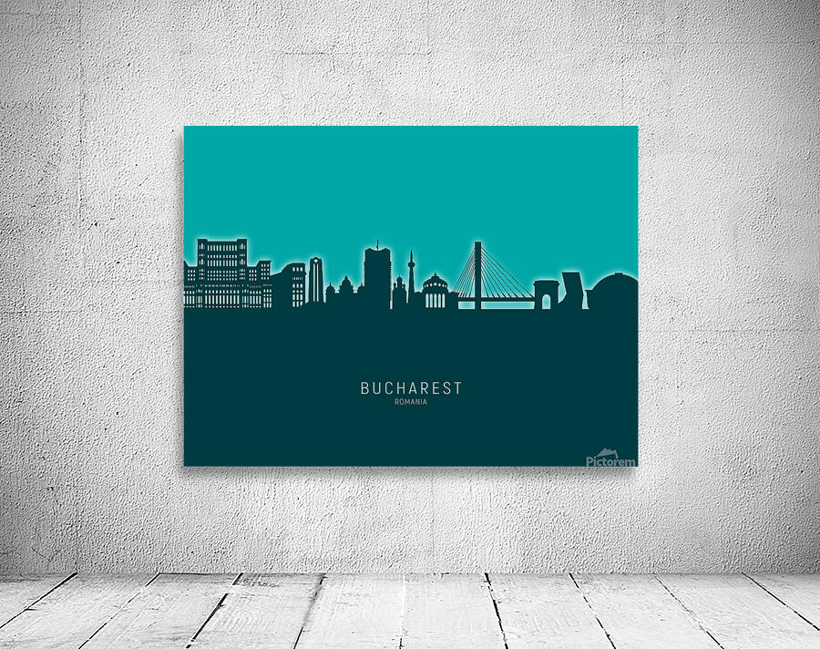Bucharest Romania Skyline Wall Preview