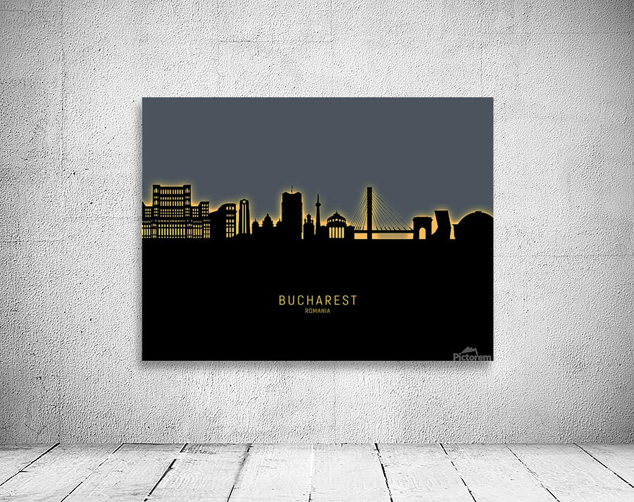 Bucharest Romania Skyline Wall Preview