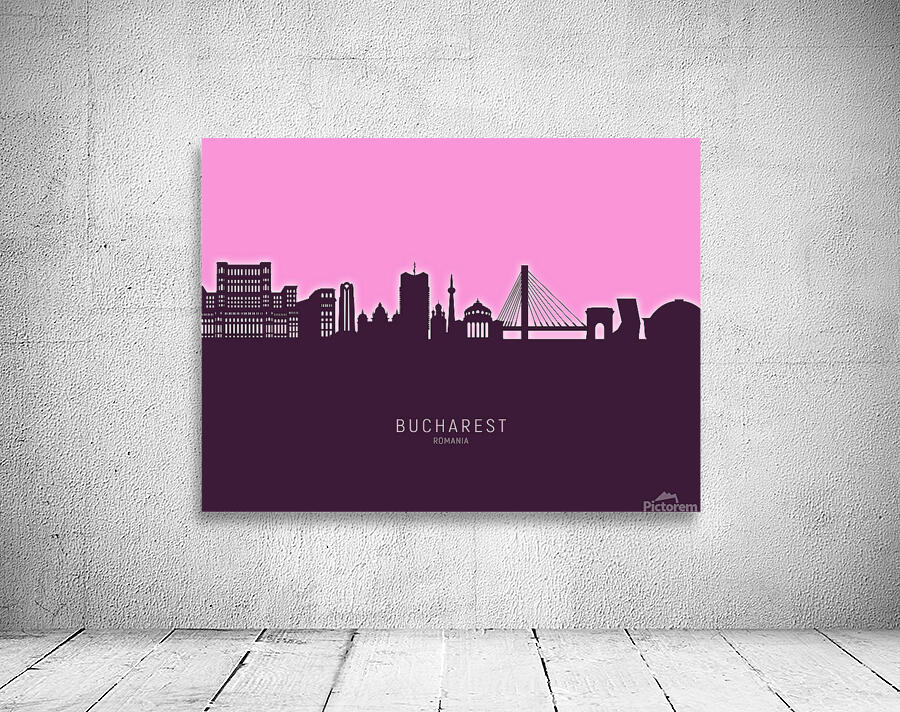 Bucharest Romania Skyline Wall Preview