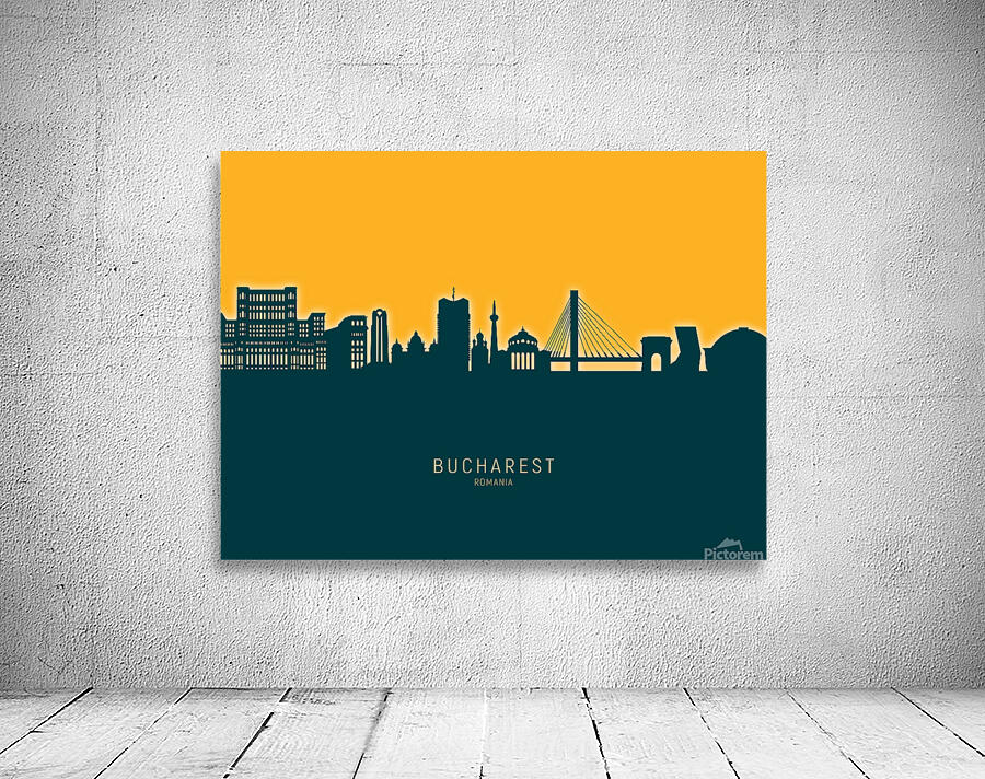 Bucharest Romania Skyline Wall Preview