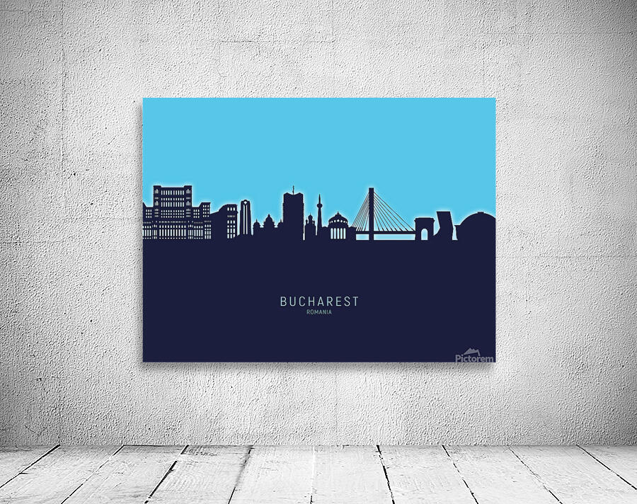 Bucharest Romania Skyline Wall Preview